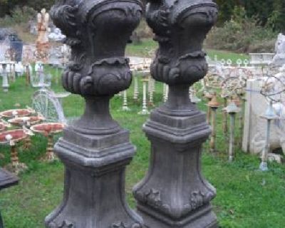 Pair of Victorian Style Driveway Pediments