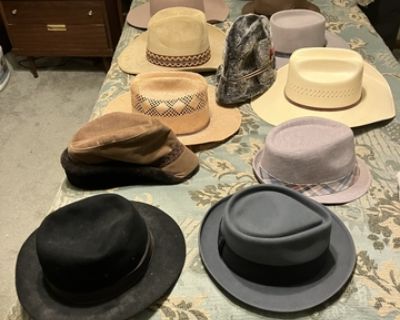 ASSORTED MEN'S COWBOY & DRESS HATS Starting at $15 (Hays, KS) Saddle up in style! I'm offering a sharp selection of men's cowboy hats and dress hats perfect for collectors, ranchers, or anyone looking to add a little Western flair. Classic cowboy styles Dress hats for formal occasions Some premium Stetsons available (priced separately)Whether you're heading to the rodeo or just want to tip your...
