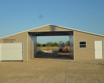 American Steel Metal Shops, Garages, Barns, RV Boat Tractor & Car covers.