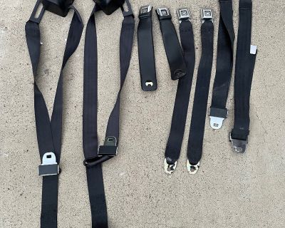 1968-72 Chevy Nova Bucket Seat Belt Kit (Front & Rear)