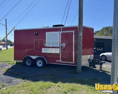 Like New - 2016 7' x 16' Kitchen Food Trailer | Food Concession  Trailer