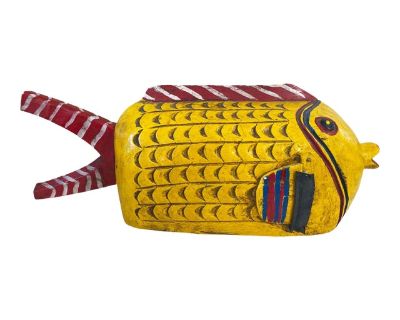 Vintage African Wooden Fish Bozo Tribe Mali 19.5 W
