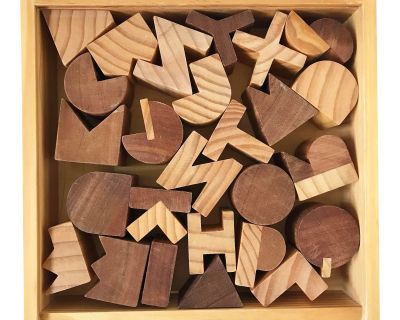 Wooden Alphabet Blocks Designed by Pat Kim for Areaware