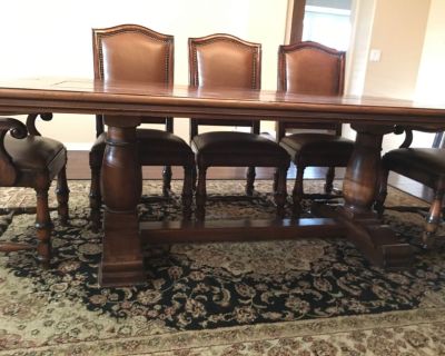 Eight seat dining table