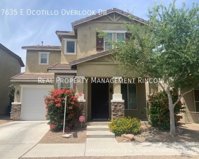 7635 E Ocotillo Overlook Dr. 3 bedroom Home in East Tucson. Two story with all bedrooms upstairs and living area downstairs. Upgraded kitchen cabinets and appliances and tile on entire lower level. Cozy carpet upstairs. Fully landscaped front and rear yards. Must see. All Real Property Management - Rincon residents are enrolled in the Resident Benefits Package (RBP) for $59.95/month which inclu...