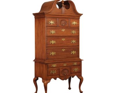 Henkel Harris Queen Anne Style Cherry Highboy