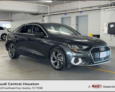 1 previous owner(s). Mileage: 0. Sedan. Fuel Type: Gas. Get ready to ignite your passion for driving with this 2022 Audi A3 Premium, a luxury compact sedan that combines exhilarating performance, modern design, and advanced technology in a sleek, sophisticated package. Perfectly sized for city driving yet refined enough for long highway cruises, the Audi A3 offers the best of both worlds---effi...