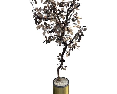 Mid Century Modern Mixed Metal Curtis Jere Style Tree