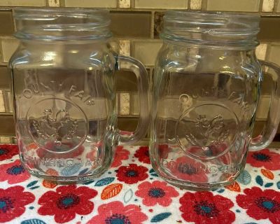 Mason jar glasses $3 for the pair