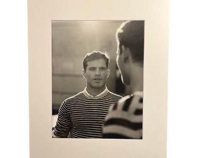 Vintage Black & White Male Model Photograph by Aldo Rossi 12" X 16"