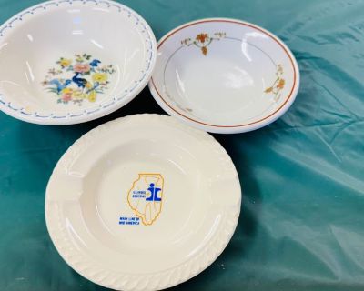 Milwaukee Road, Illinois Central, Southern Railroad Dishware