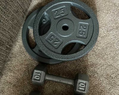 Weights. Less than 1/2 price. All 4 for $55 (reg. $11