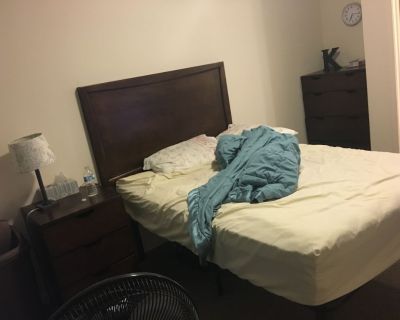 The Reserve in Mount pleasant. Furnished and utilities included in rent. You will have a private room and bathroom with walk in closet. One other roommate lives there. She is super nice and outgoing. Place is super nice I just want to move in with my boyfriend