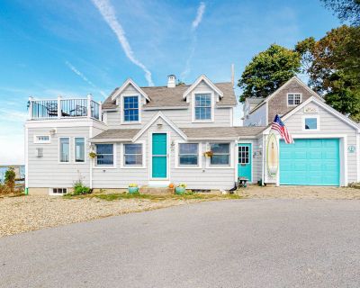 Avg / night: $518. Dreamy escape on the water with rocky beach,fire pit and outdoor seating | Located in Ipswich, MA | 5.0 Stars | 2 Bed, 2 Bath | No Pets. No pets. Max 2 guests. Stunning from top to bottom, this coastal charmer will have you slipping into the vacation mindset in no time. With flawless views of the sound from nearly every room in the house, you will have no trouble finding sola...