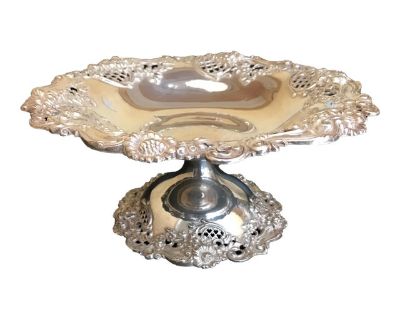 1920s Black Starr & Frost Sterling Silver Tazza Compote
