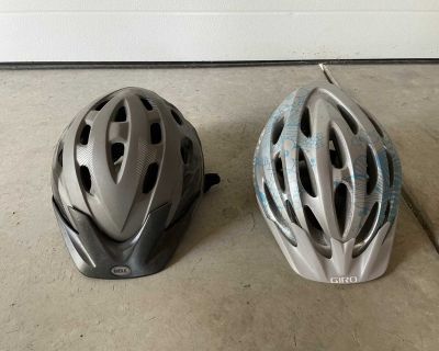 Ladies bike helmets.