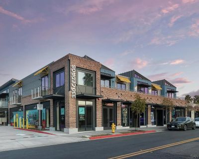 330 S Cedros Ave # Apt 7. Property for Rent in Solana Beach, CA for $4,550 with 1 bedroom and 1 full bath. This 1,028 square foot property was built in 2019.. Tucked into the coastal community of Solana Beach in the famous Cedros Design District, this apartment epitomize luxury living w/the charm of a seaside community. This unique 1 bedroom apartment is truly something special. Its modern desi...