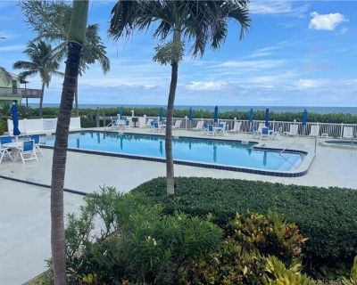 2355 NE Ocean Blvd Unit 1-20. Oceanfront condo avaialble for annual or seasonal rental on Hutchinson Island. Beautiful views of the Ocean. Steps to private beach access 1 bedroom/1bath 2nd floor condo..Renovated, Nicely furnished with a king size bed and fuly equipped kitchen. Outdoor lanai overlooking the ocean, heated pool and hot tub. Covered carport space. Close to Jensen Beach and downtown...