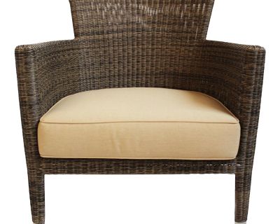 Woven Fiber Patio Lounge Chair