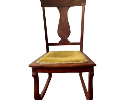Antique J. B. Van Sciver Co. Wood Rocking Chair 1900