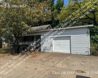 605 N James St. Central air conditioning, Central heat, Laundry hookups in unit, Dogs ok, Cats ok, Pets negotiable, One year lease, No smoking, Off-street parking. Contact: Century 21 Prestige Realty 501-982-7474. Small dogs allowed. Large dogs allowed. Cats allowed. 3 Bedroom. 2 Bathroom. 1680 ft