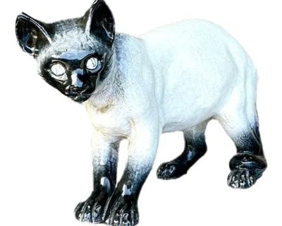 Vintage Italian Life Size Siamese Cat