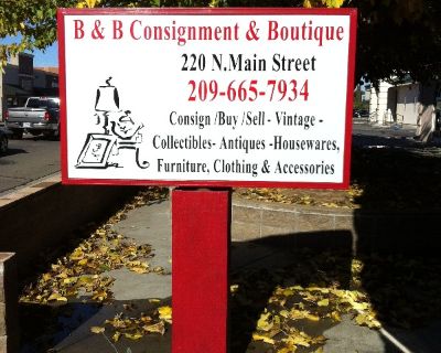 New Consignment Store in Manteca Ca....B & B Consignments & Boutique 220 N. Main Street Manteca Ca 95336