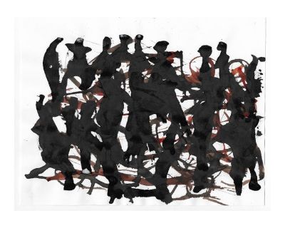 1991 Abstract Dancing Figures by Mark Dorman