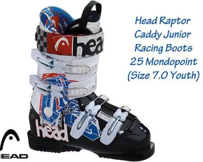 Head Raptor Caddy Junior Racing Ski Boots ~ 25.5 mondopoint