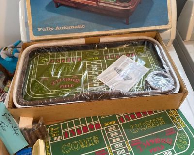 NIB Vintage Waco Auto-Shooter Craps Table Automatic Dice Roller NEW In Original Box