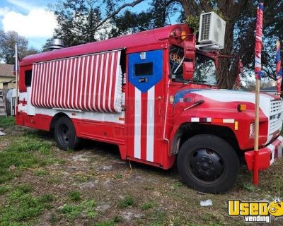 Loaded Ford B600 Food Truck Turnkey Inspected Diesel Mobile Kitchen Bus