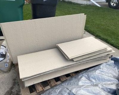 Smart siding pieces. Would be good for building a dog or cat house or foundation