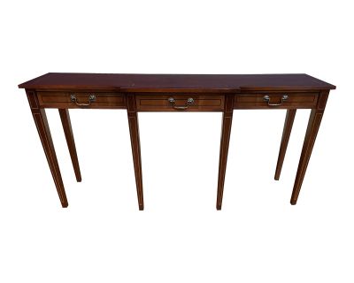 Leighton Hall Showroom Sample - Hepplewhite Mahogany Console Sofa Table