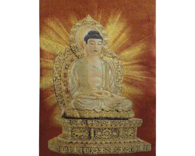 Tapestry Art Chinese Shakyamuni Buddha Loom Garphic