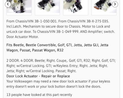 Fs: Passenger front door lock actuator