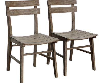 Pottery Barn Dora Dining Chairs, a Pair