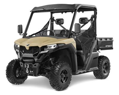 Condition: New, Make: CFMOTO, Model: UForce 600, Year: 2026, Color: Desert Tan, Dealer: Salinas Motorcycle Center Inc, Phone: 831-442-3511. SOME DO THE TALKING. SOME DO THE DOING. The UFORCE 600 was made for the early risers, the gate menders, and the back-forty riders who know how to get things done. Its 580cc engine and CVTech CVT deliver dependable power with a smooth hand, while the compact...