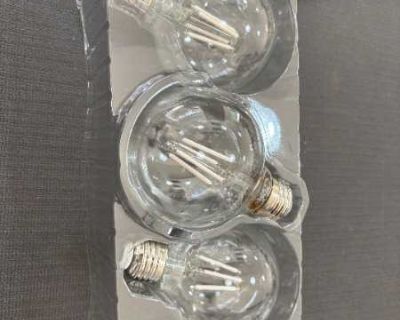 Three Filament Light Bulbs - Dimmable