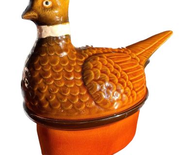 Vintage Ceramic Pheasant Tureen by Sigma Portugal