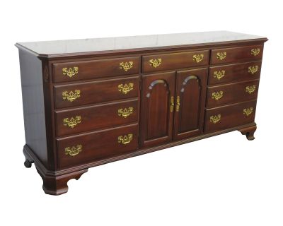 Ethan Allen Solid Cherry Long Low Dresser Bathroom Vanity