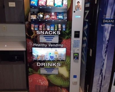 3 Healthy You Seaga Snack and Cold Drink Combo Vending Machines For Sale in Georgia!