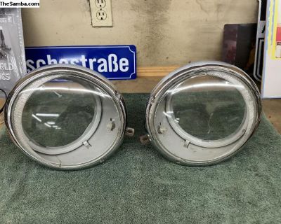 Matched set of March 1957 Bus Headlights