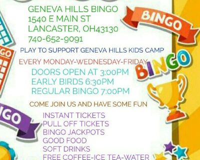 Geneva Hills Bingo
