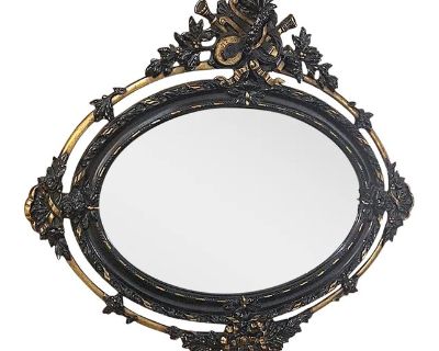 Antique French 19th Century Louis XVI Oval Mirror