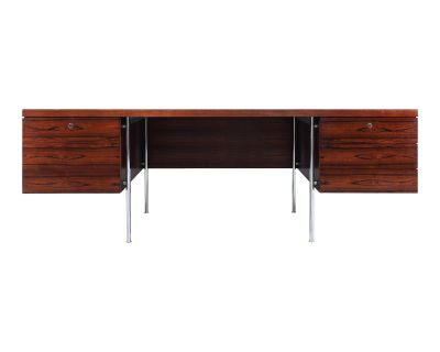 1960s Danish Modern Executive Brazilian Rosewood Desk
