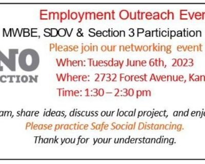 Vecino Construction - Employment Outreach Event