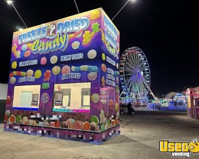 (2) Turnkey 2024 8.5 x 20' Freeze Dried Candy Trailer Carnival Style Concession w/ Indoor Booth
