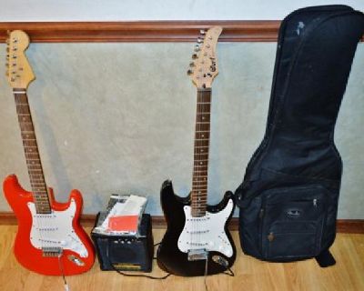 2 Electric Guitars - Amp - Case * - (Pine Hill in Pine Hill, NJ