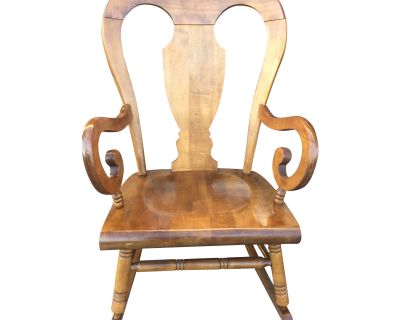 Tell City Balloon Back Maple Rocking Chair
