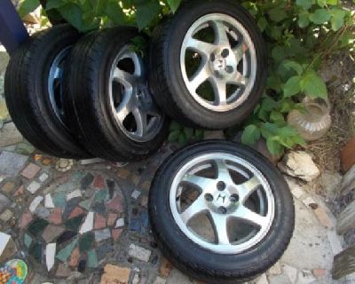 HONDA CIVIC rims~OEM Acura Integra GSR 15 inch 4 lug rims with tires in Medford, OR